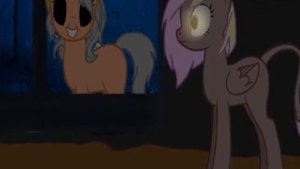 (Пони страшилка) бабка на лавочке