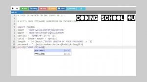 Python Project Auto Password Generator | How to make password generator in Python| Python Tutorials