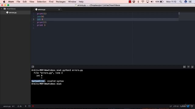 What are Syntax Errors In Python Programming