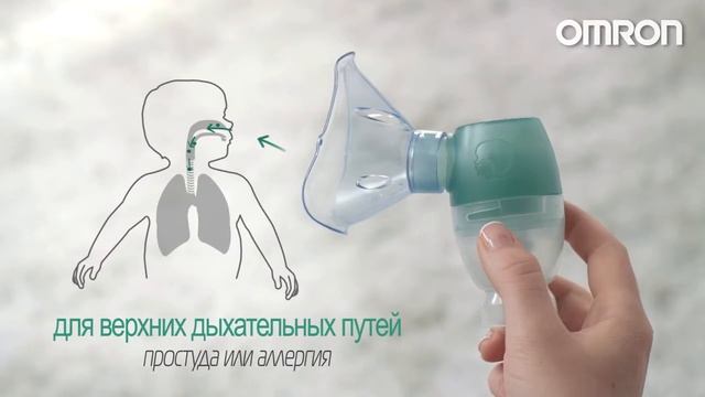 Ингалятор компрессорный, небулайзер OMRON Duo Baby NE C301 RU