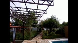 Навес №27 из профнастила своими руками.