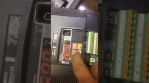 Omron mx2 7.5kw inverter Parameter Setting Quick Run Test Using Keypad