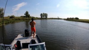 Рыбалка на реке Ока под Муромом, Катаемся на катере NORTHSILVER 585
