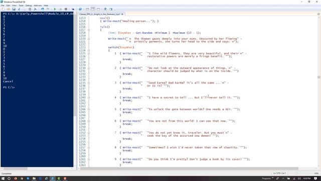 PowerShell 20: Classes - RPG Game смотреть онлайн