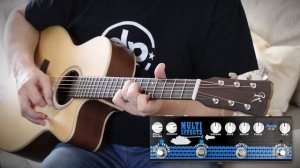 AZOR ACOUSTIC Guitar Multi Effects Pedal 4 in 1 Reverb, Chorus and Delay! Music Demo