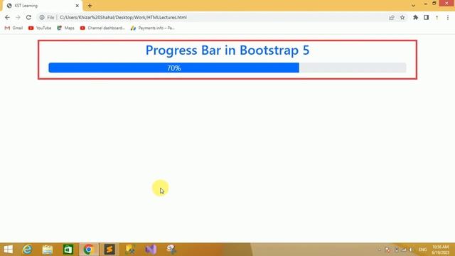Bootstrap Progress Bar Classes Tutorial in Hindi / Urdu смотреть онлайн