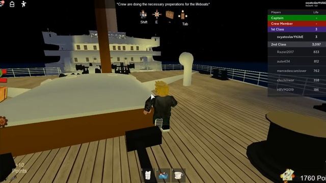 Крушение Титаника в Roblox (роблокс) смотреть онлайн