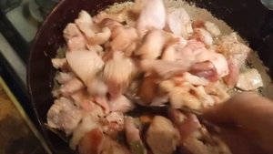 Жаркое из мяса свинины.