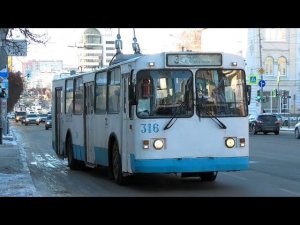 Троллейбус Екатеринбурга ЗиУ-682Г [Г00] борт. №316 маршрут №3 на остановке "Центральная гостиница"