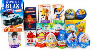 Пятничный МИКС Больше 15 Киндер Сюрпризов ТРИ КОТА 44 Котенка Маша и Медведь Миньоны Щенячий Патруль