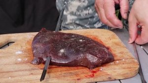 Как Приготовить Говяжью Печень на огне.Шашлык из Говяжьей Печени