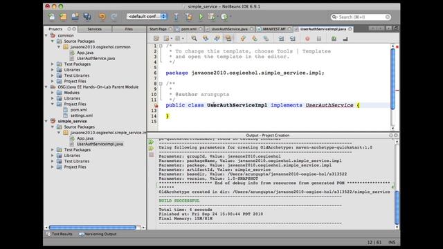 Part 2 of 6: OSGi-enabled Java EE Applications - API and Service OSGi Bundle смотреть онлайн