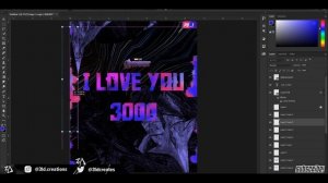 Avenger Endgame - I LOVE YOU 3000 Poster Design Photoshop Template FREE DOWNLOAD PSD - SPEED ART #1