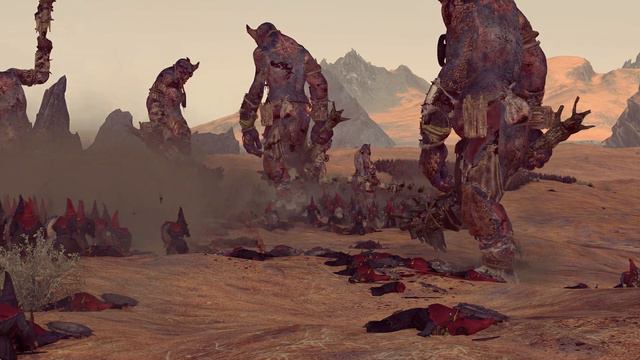 10 Chaos Giant Vs 2,700 Goblin Infantry | Total War Warhammer 2 | Cinematic смотреть онлайн