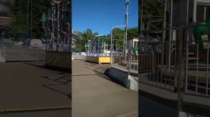 Аттракционы в Измайловском парке.