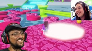 Roblox Prop Hunt but it's a Race! FGTeeV Family 6 Player Hide & Seek Stumble Guys Challenge