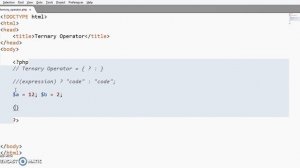 PHP For Beginners: Ternary operator in PHP