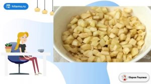 Салат с кальмарами и яблоком. Очень вкусный