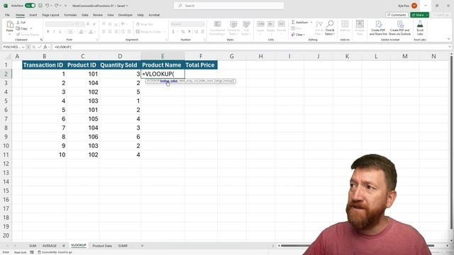 Microsoft Excel - 5 Most Common Excel Functions