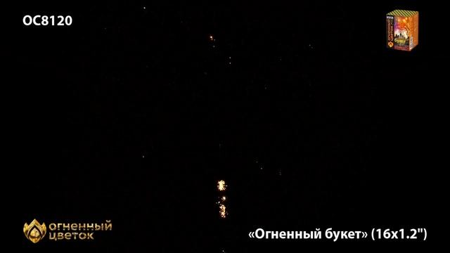 Огненный букет ОС8120 салют ТМ Огненный Цветок смотреть онлайн