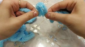 Как соединить нить на пряже Alize PUFFY