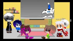 Реакция персонажей андертейла на Glichtale S1 EP4 "Твой лучший друг"/Gacha Club/