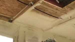 Утепление каркасного дома напылением пенополиуретана (ППУ)