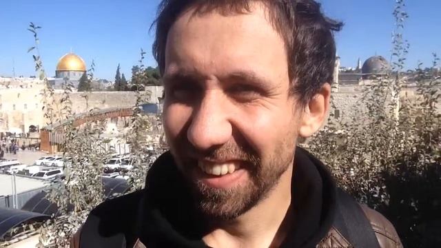 Стена плача  камень основания и мечеть Аль Акса