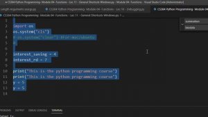 CS384 Python Programming  Module 04  Functions   Lec 11   General Shortcuts Windows