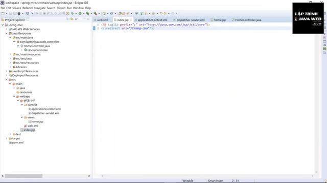 Học lập trình java spring mvc jpa jsp với spring 4.3.x - Tạo project spring mvc XML config phần 2 смотреть онлайн