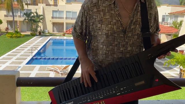 Keytarist plays Jesus Joy of Men with Roland AX Edge смотреть онлайн