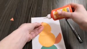 Аппликация "КОТ" из геометрических фигур