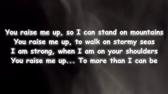 YOU RAISE ME UP - JOSH GROBAN (COVER) LYRICS NO COPYRIGHT SONG смотреть онлайн