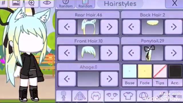 Gacha Life "идеи для причесок" смотреть онлайн