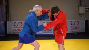 Самбо. Бросок "пяточка" - с захватом пятки от трехкратного чемпиона мира Гургена Тутхаляна.