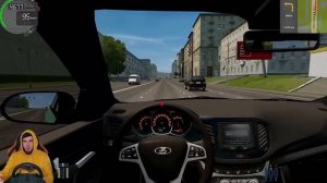 КУПИЛ НОВУЮ ЛАДУ ВЕСТУ СПОРТ - CITY CAR DRIVING + РУЛЬ
