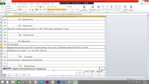Написание технологического процесса