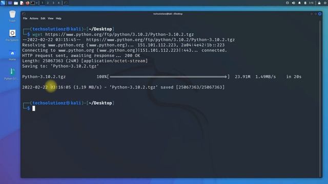 How to Install Python 3.10.2 on Kali Linux 2022.1 | Compile Python from Source | Python on Kali 202 смотреть онлайн