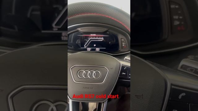 Audi RS7 cold start??? #automobile #audi #audirs7sportback #car #audiquattro #sportcar #sound