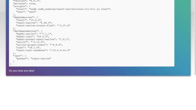 React Native: 'require' Is Not Defined
