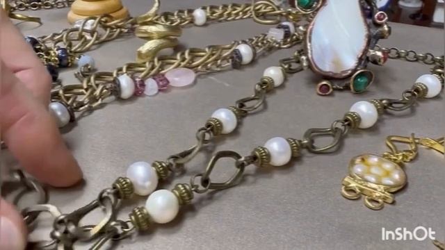 Украшения из бронзы с жемчугом. Купить онлайн. 8 915 560 22 88.  27.08.23 год