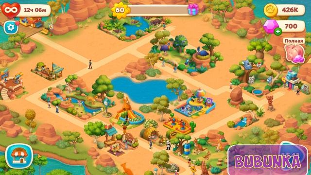 Wildscapes AREA 6 - Kangaroo Zoo Decoration [ Gameplay Story ] Кенгуру Украшение Зоопарка HD смотреть онлайн