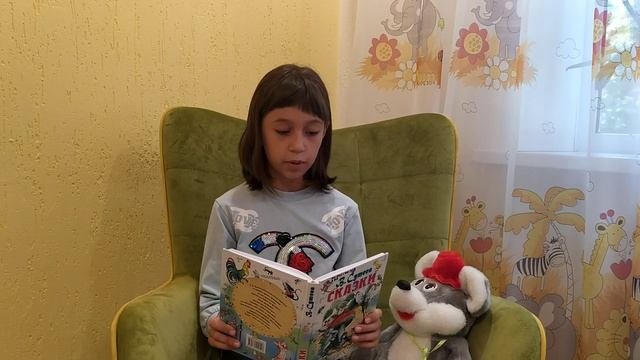 Чевычелова Елизавета читает произведение В.Сутеева «Разные Колеса»