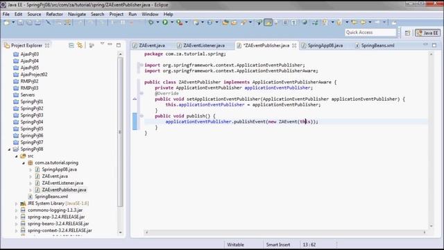 Spring Framework (Tutorial 08 - Custom Events) смотреть онлайн