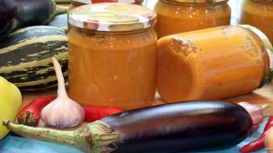 Очень вкусная кабачковая икра с баклажанами на зиму