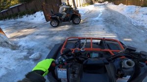 УХОД от ПОЛИЦИИ на КВАДРОЦИКЛЕ! | КвадроБудни | Yamaha Grizzly 700