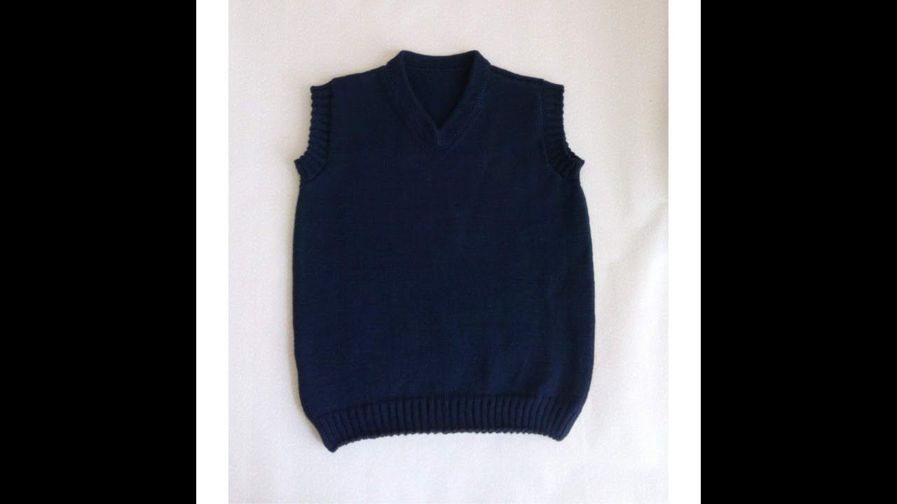 Детский жилет. Вяжем спинку жилета. смотреть онлайн