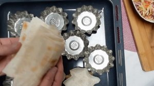 Корзиночки из лаваша- вкусно и быстро!!!❤️