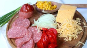 Начинка с колбасой для пиццы