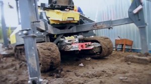 Забиваем сваи 300х300. Установка Стройматик